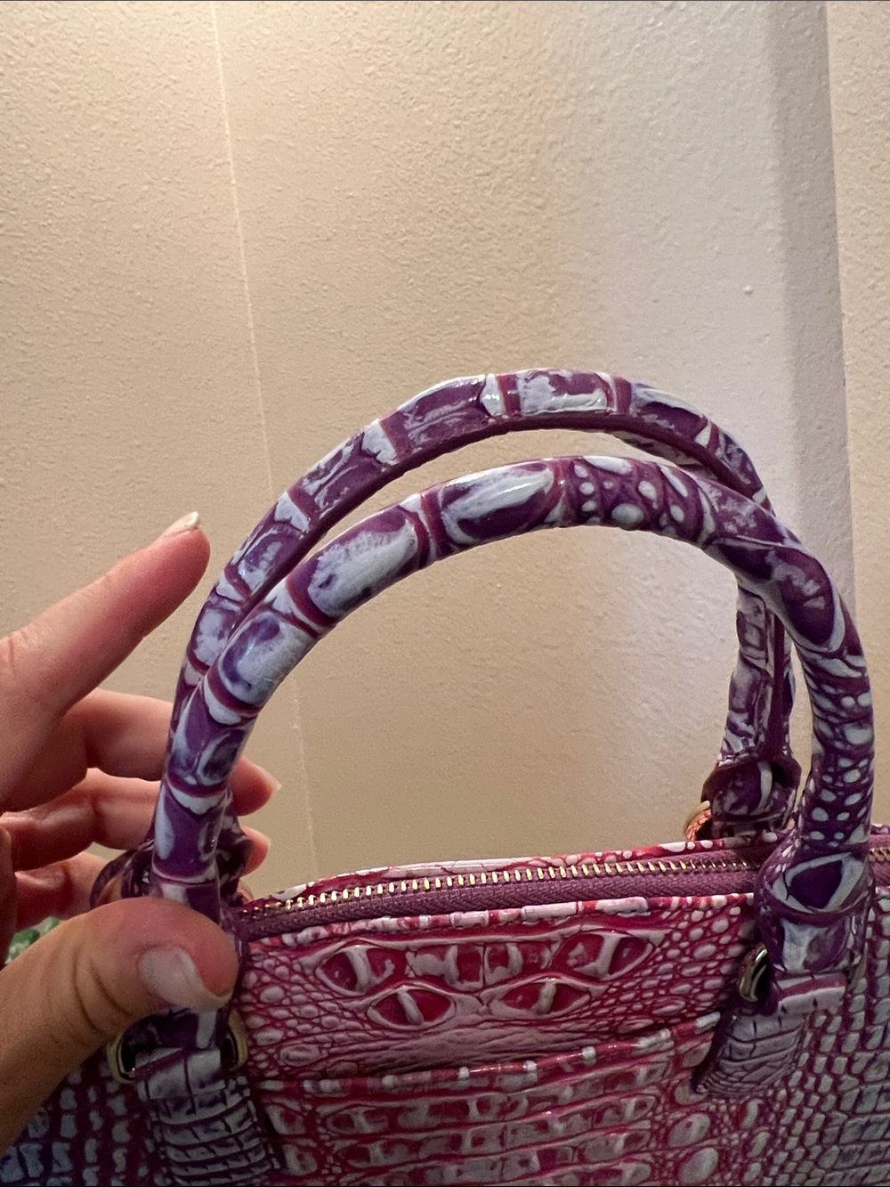 Brahmin Large Duxbury Boysenberry Ombre Melbourne - Picture 9 of 10